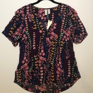 El Doret Purple Wrap Top Meadow Rue Anthropologie